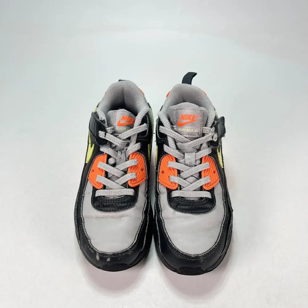 Nike Air Max 90 LTR Grey Hyper Crimson Black Sneakers IH1417-033 Youth Size 1.5Y